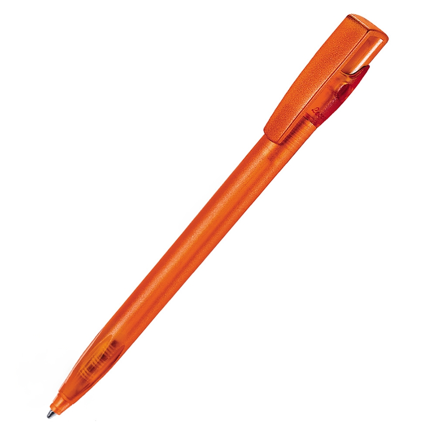 KIKI FROST, ручка шариковая, фростированный оранжевый, пластик, оранжевый, пластик