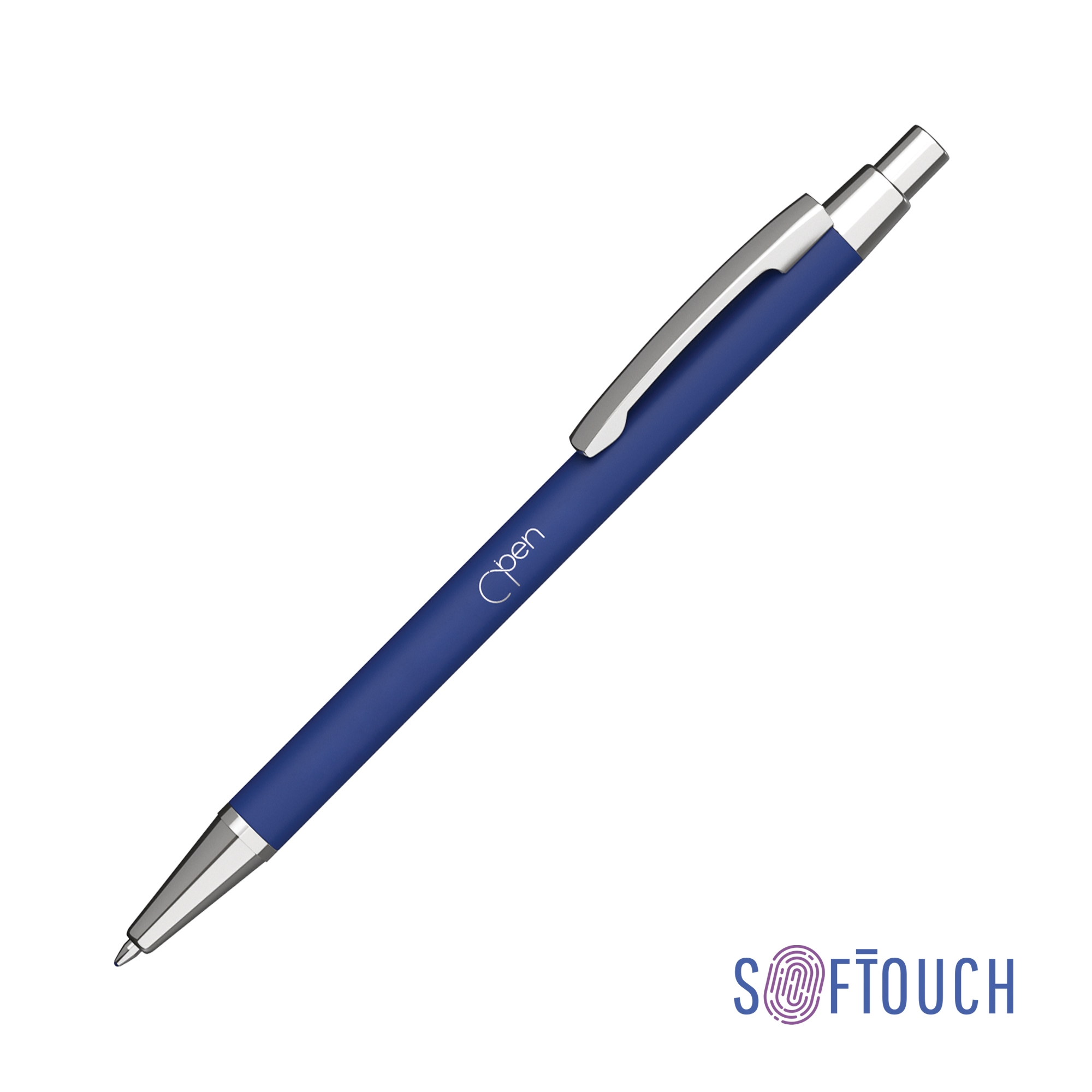 Ручка шариковая "Ray", покрытие soft touch, синий, металл/soft touch