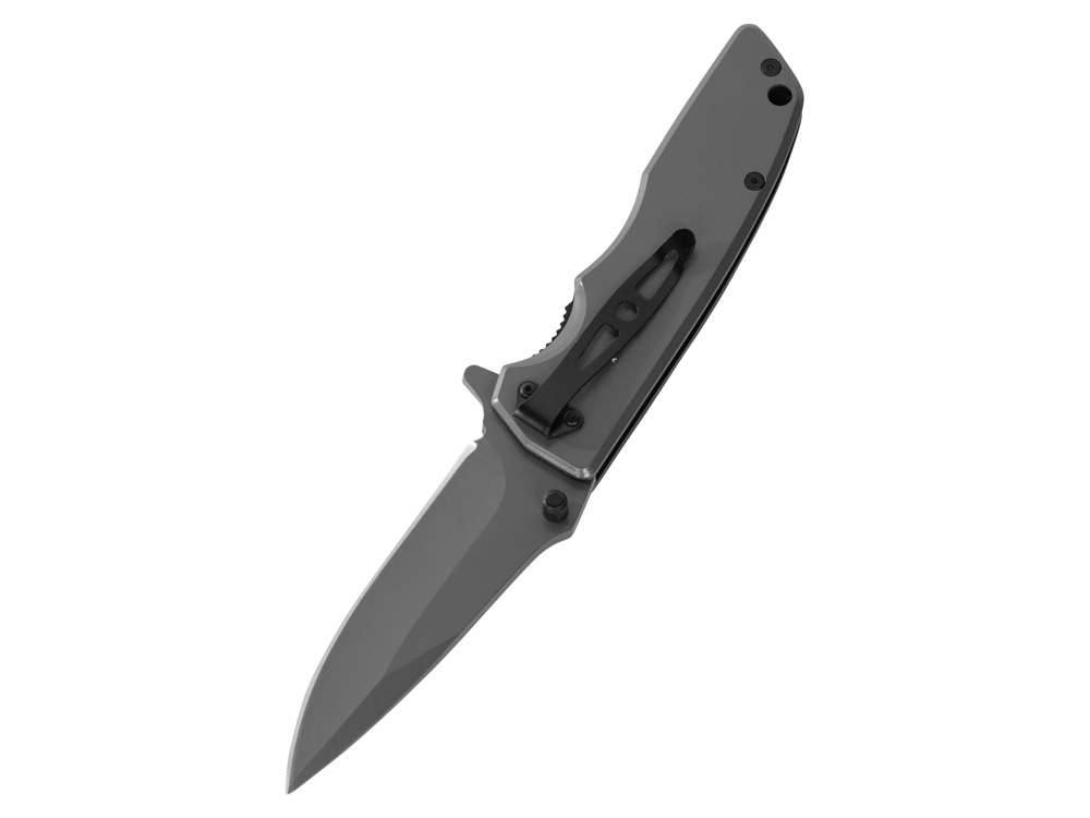 Складной нож с титановым покрытием «Clash», серый, металл