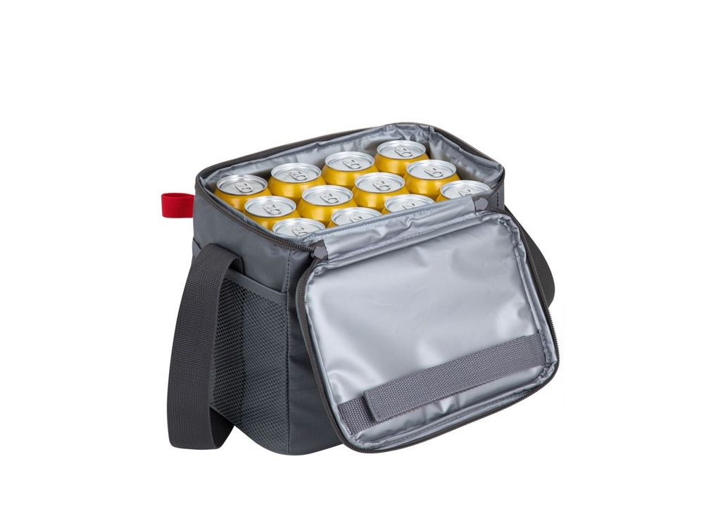 Изотермическая сумка-холодильник, 11л, серый, полиэстер
