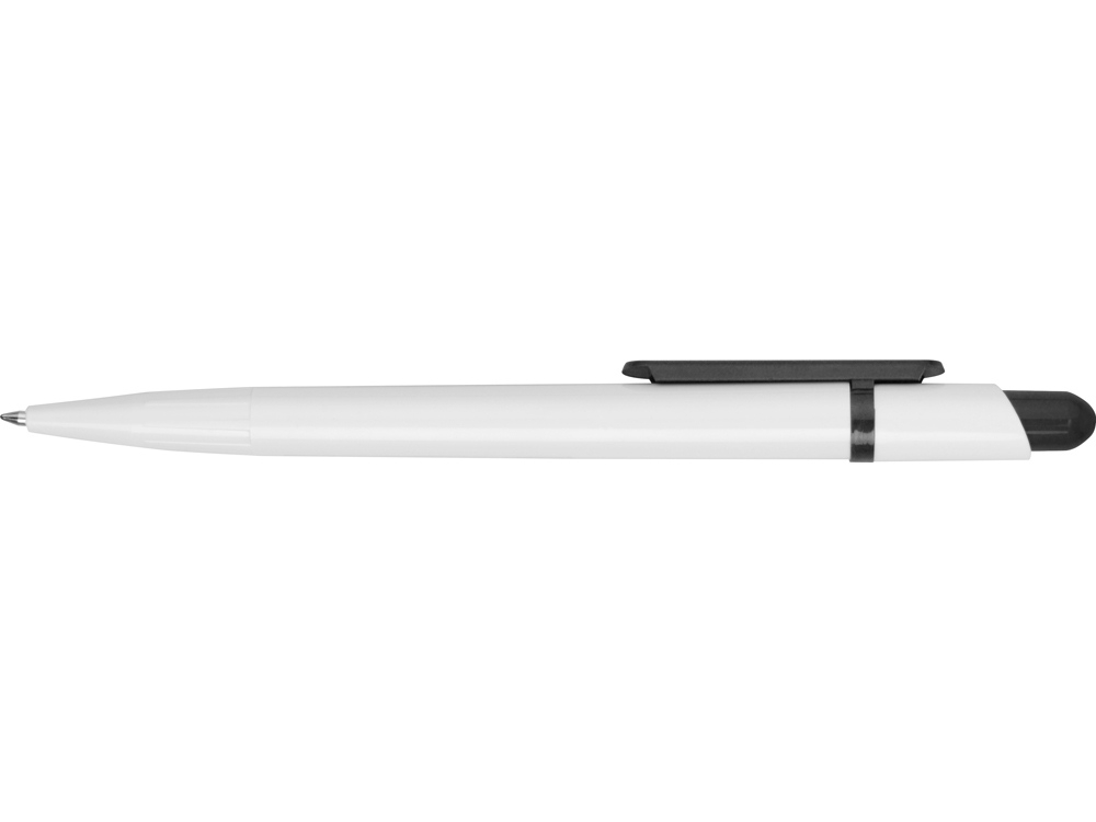 Ручка пластиковая шариковая «Этюд», черный, белый, пластик