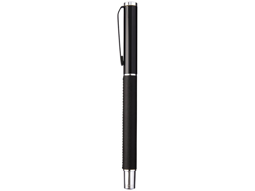 Ручка металлическая роллер «Pedova», черный, серебристый, кожзам
