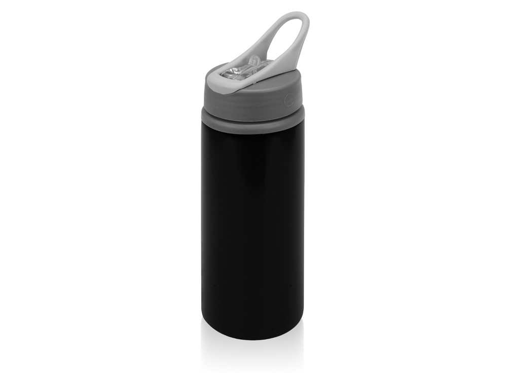Бутылка для воды «Rino», черный, серый, пластик, алюминий