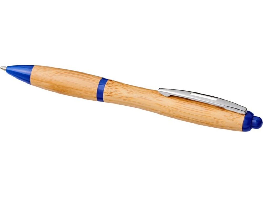 Ручка шариковая «Nash» из бамбука, синий, пластик