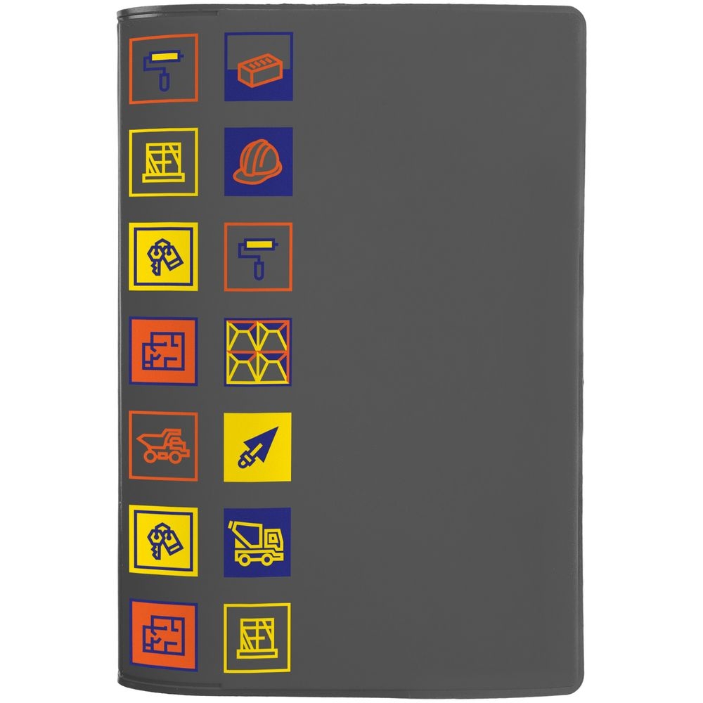 Обложка для паспорта Industry, строительство, искусственная кожа; покрытие софт-тач