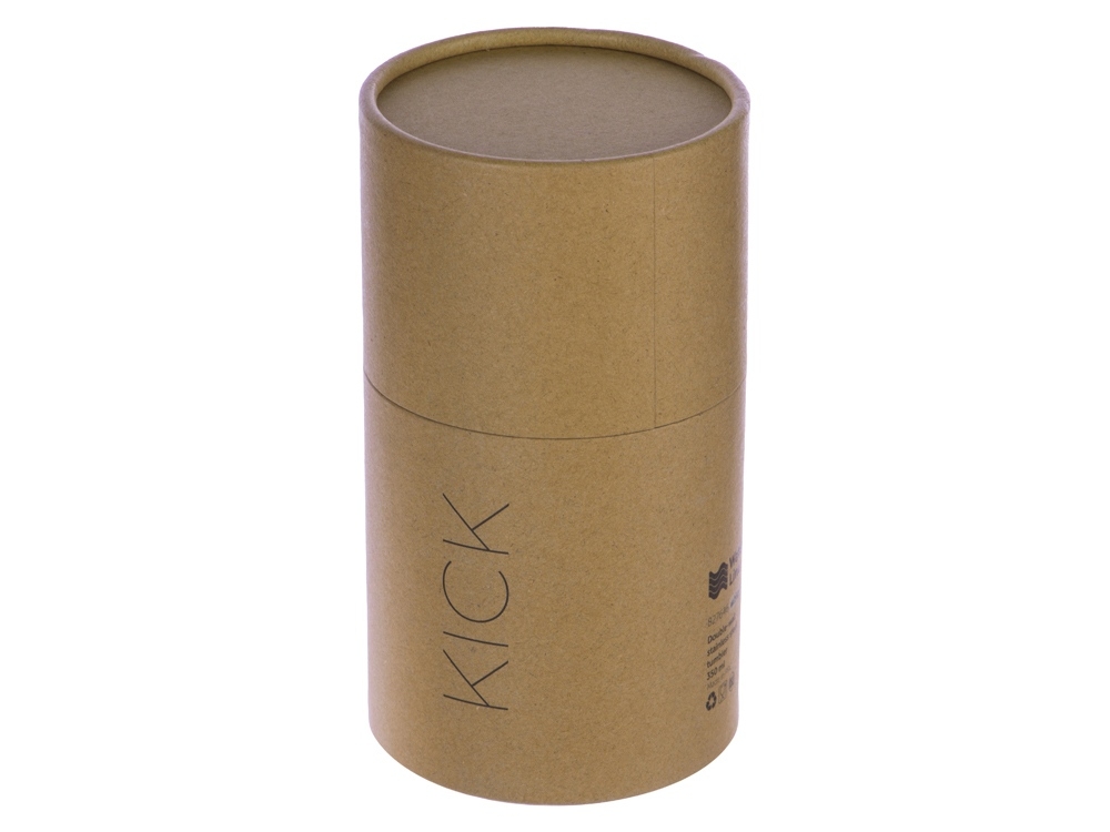 Герметичная термокружка на присоске «Kick», 350 мл, черный, металл