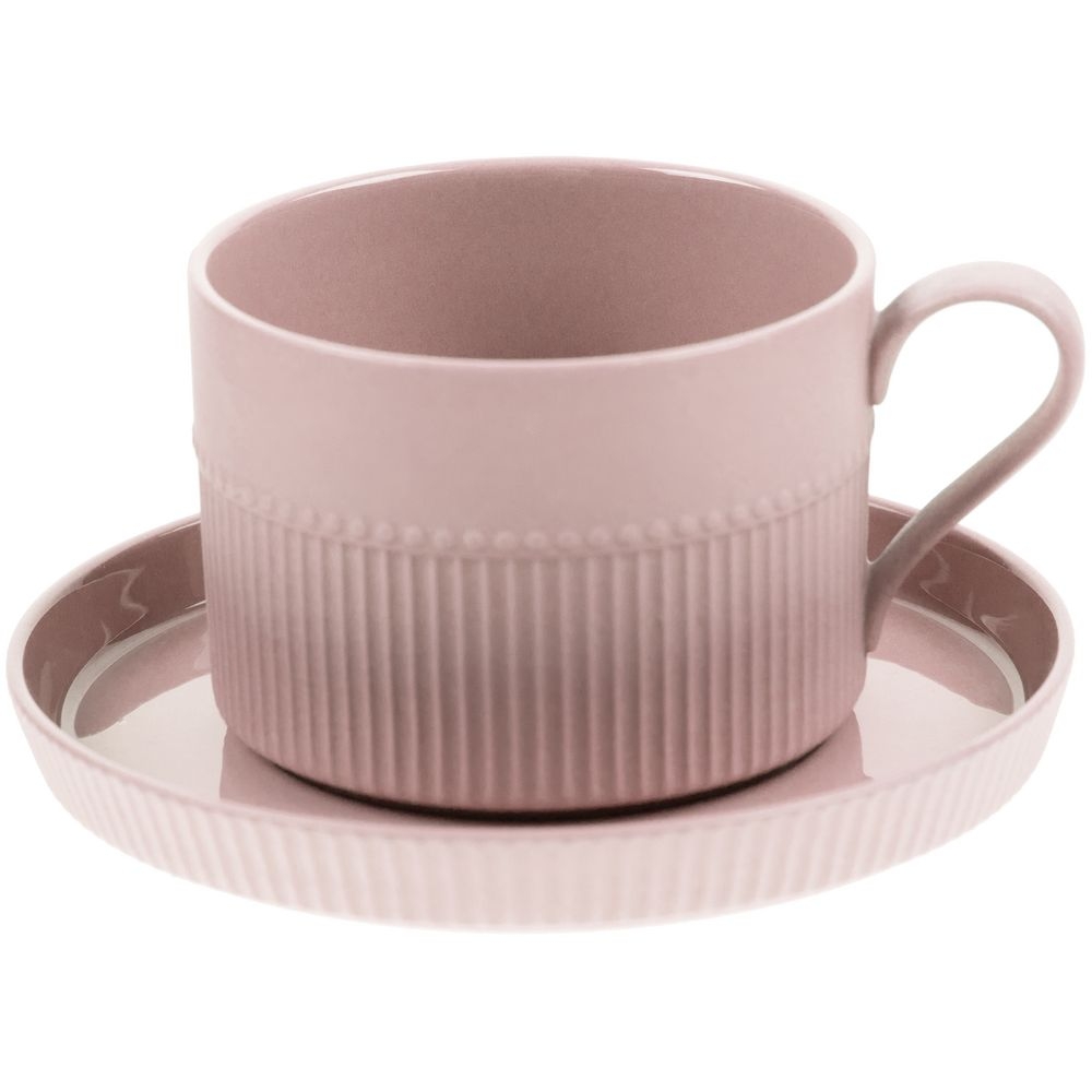 Чайная пара Pastello Moderno, розовая, розовый