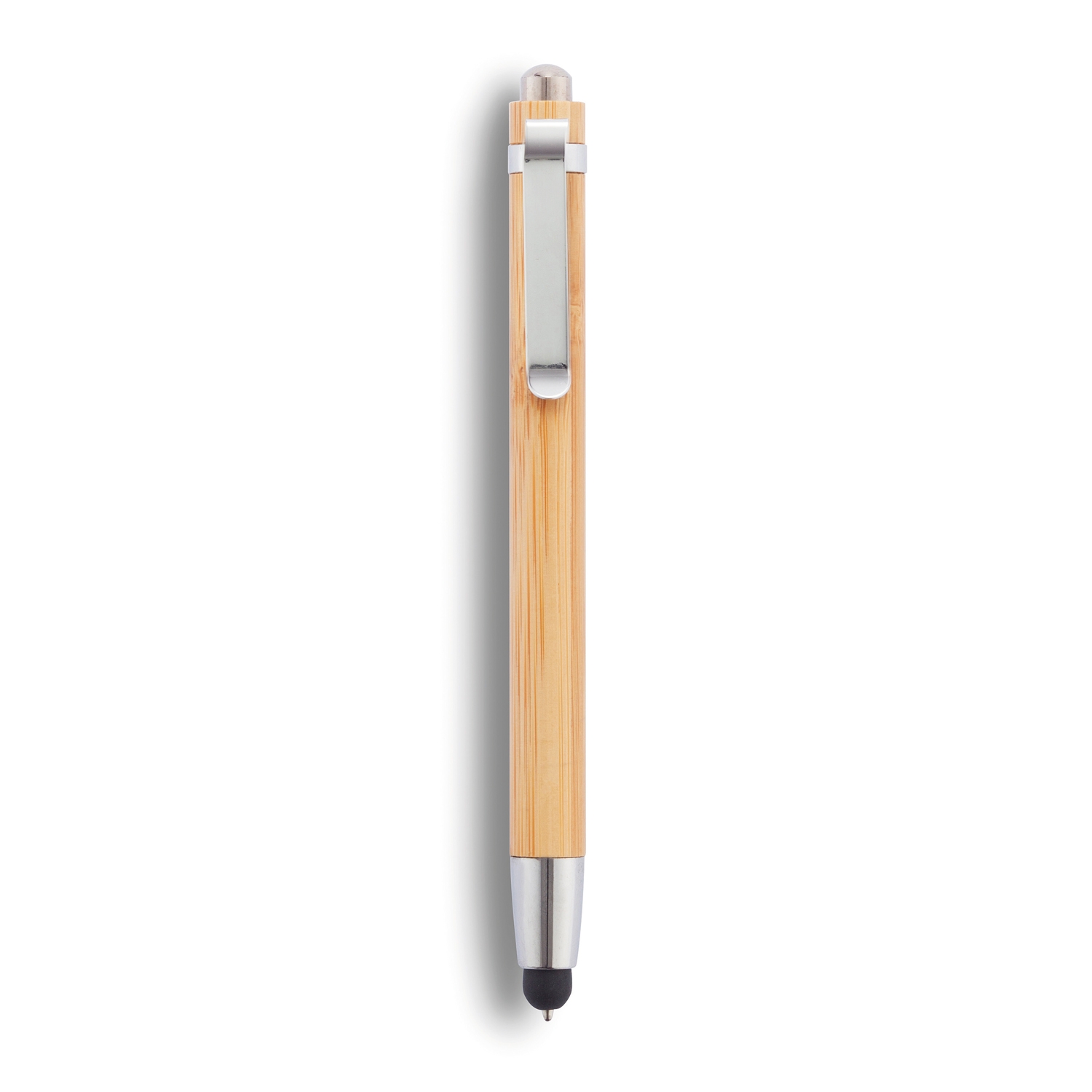 Ручка-стилус из бамбука, коричневый, дерево, металл