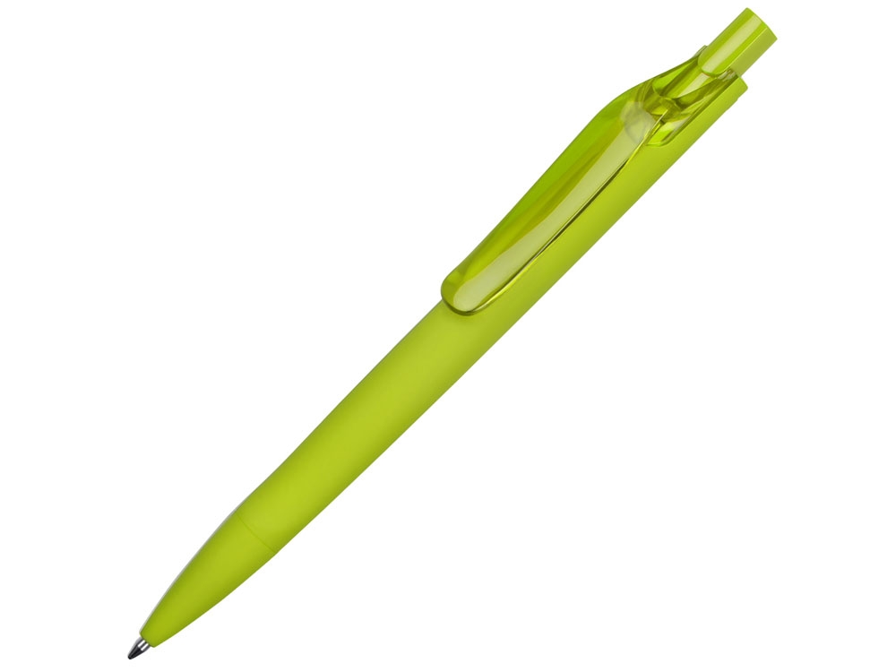 Ручка пластиковая шариковая Prodir DS6 PRR «софт-тач», зеленый, soft touch