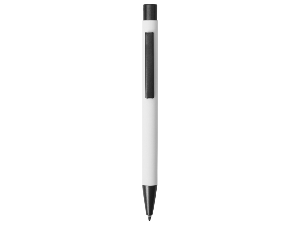 Ручка металлическая soft-touch шариковая «Tender», белый, серый, soft touch