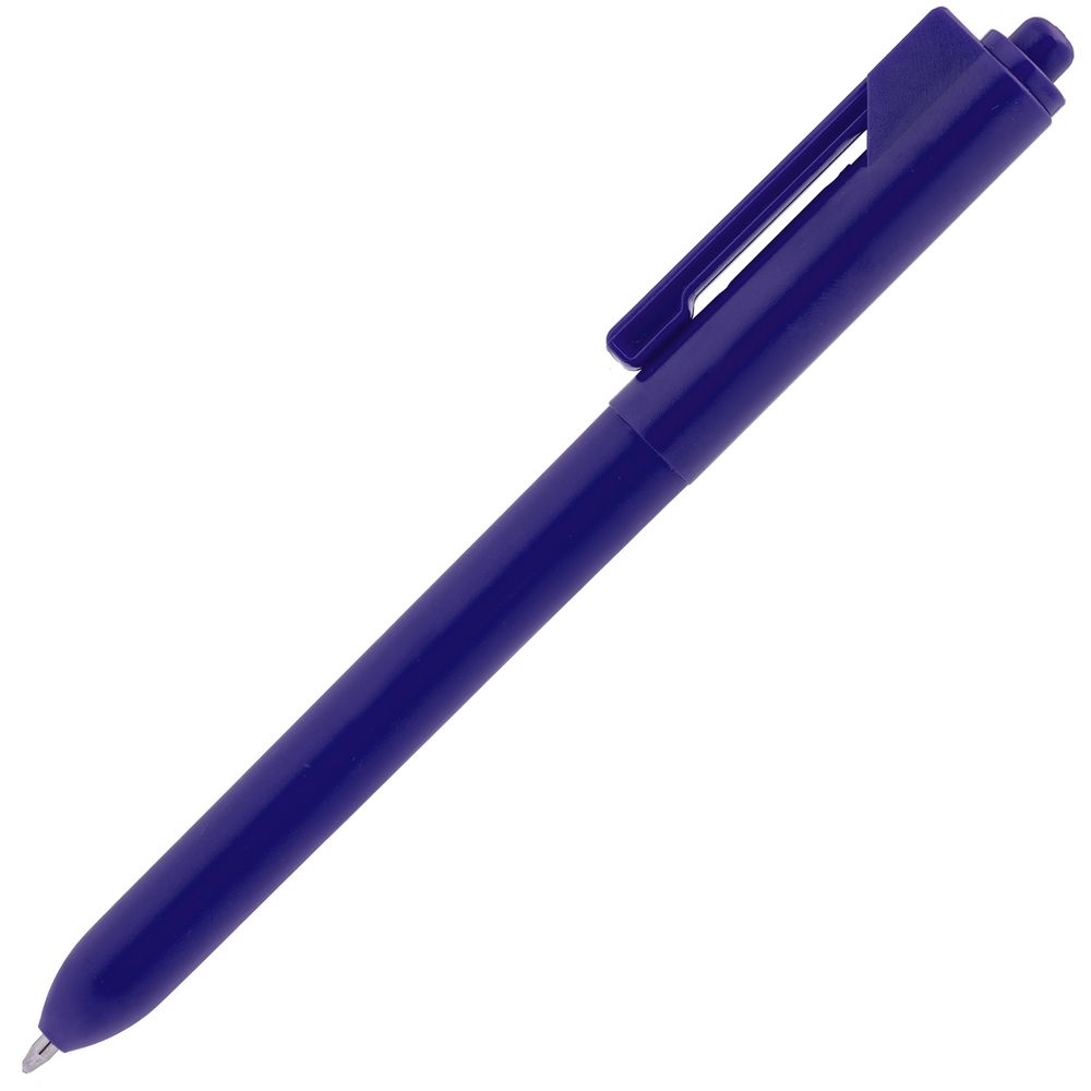 Ручка шариковая Hint, синяя, синий, пластик