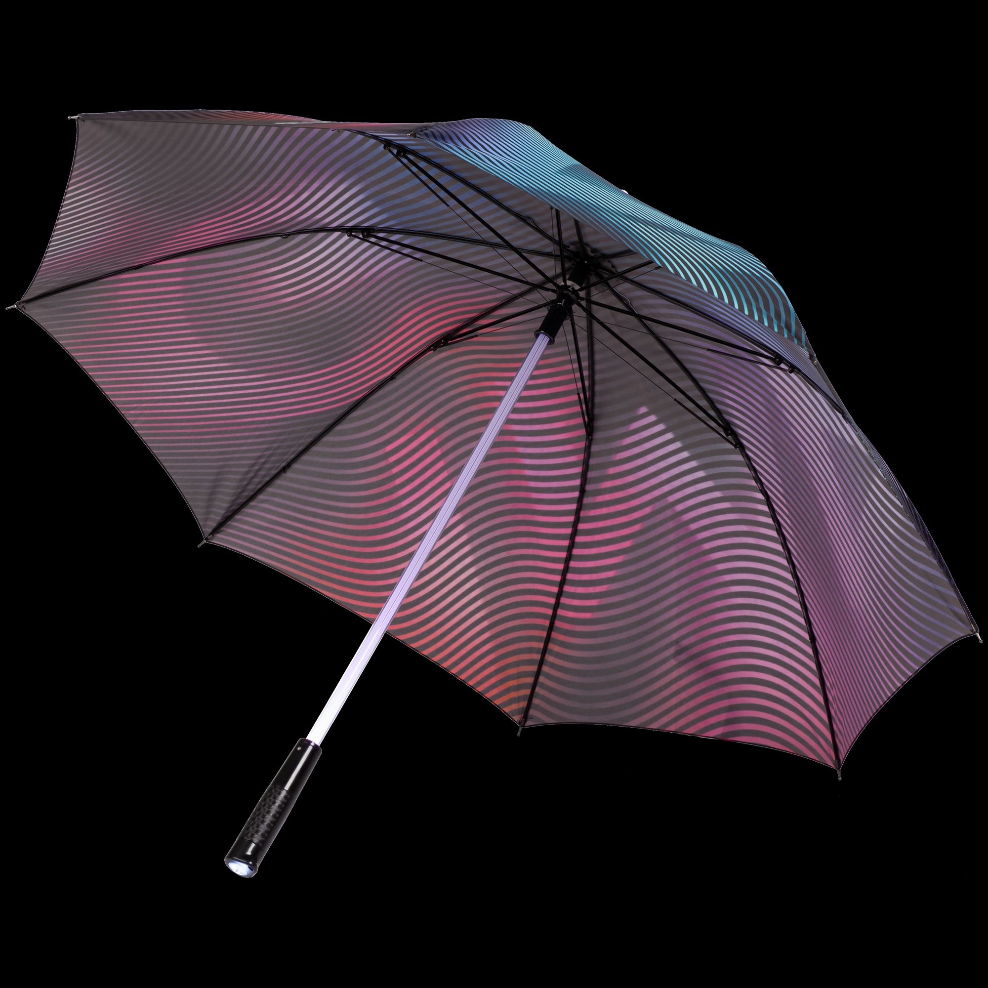 Зонт-трость «Светящийся», купол – полиэстер / понж; ручка – пластик