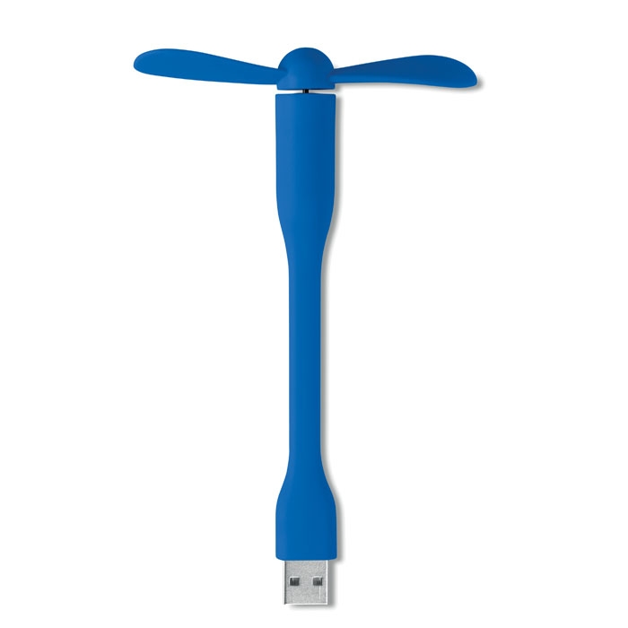 Настольный USB вентилятор, синий, пластик