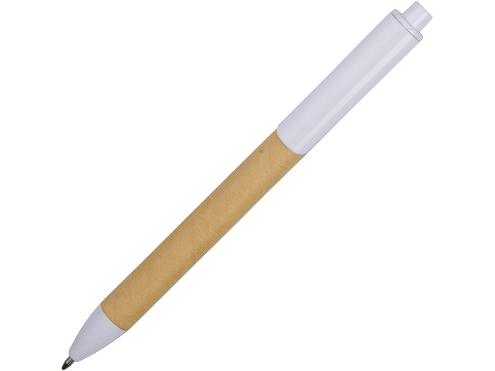 Ручка картонная шариковая «Эко 2.0», белый, бежевый, пластик, картон