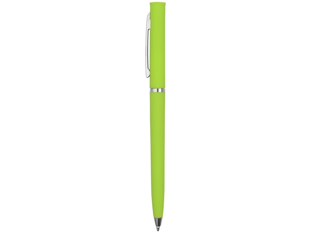 Ручка пластиковая шариковая «Navi» soft-touch, зеленый, soft touch