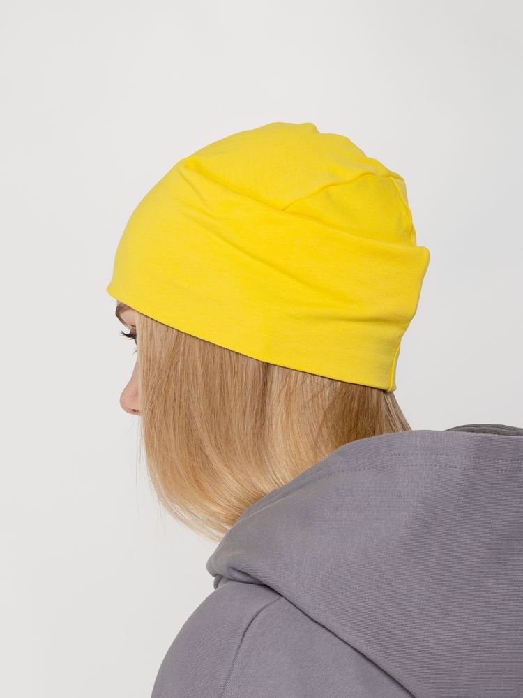 Шапка HeadOn, ver.2, желтая, желтый, плотность 190 г/м², 5%, хлопок 95%; лайкра