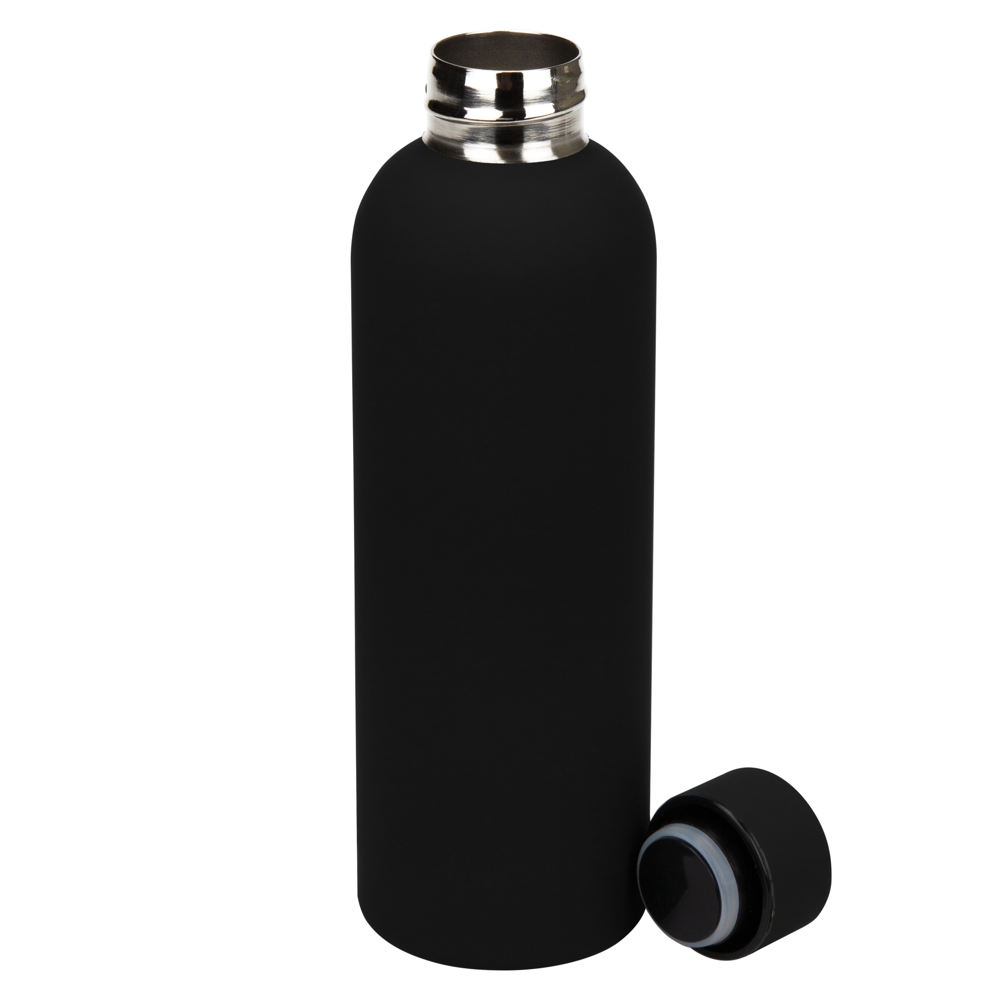 Термобутылка вакуумная герметичная Prima, черная, черный