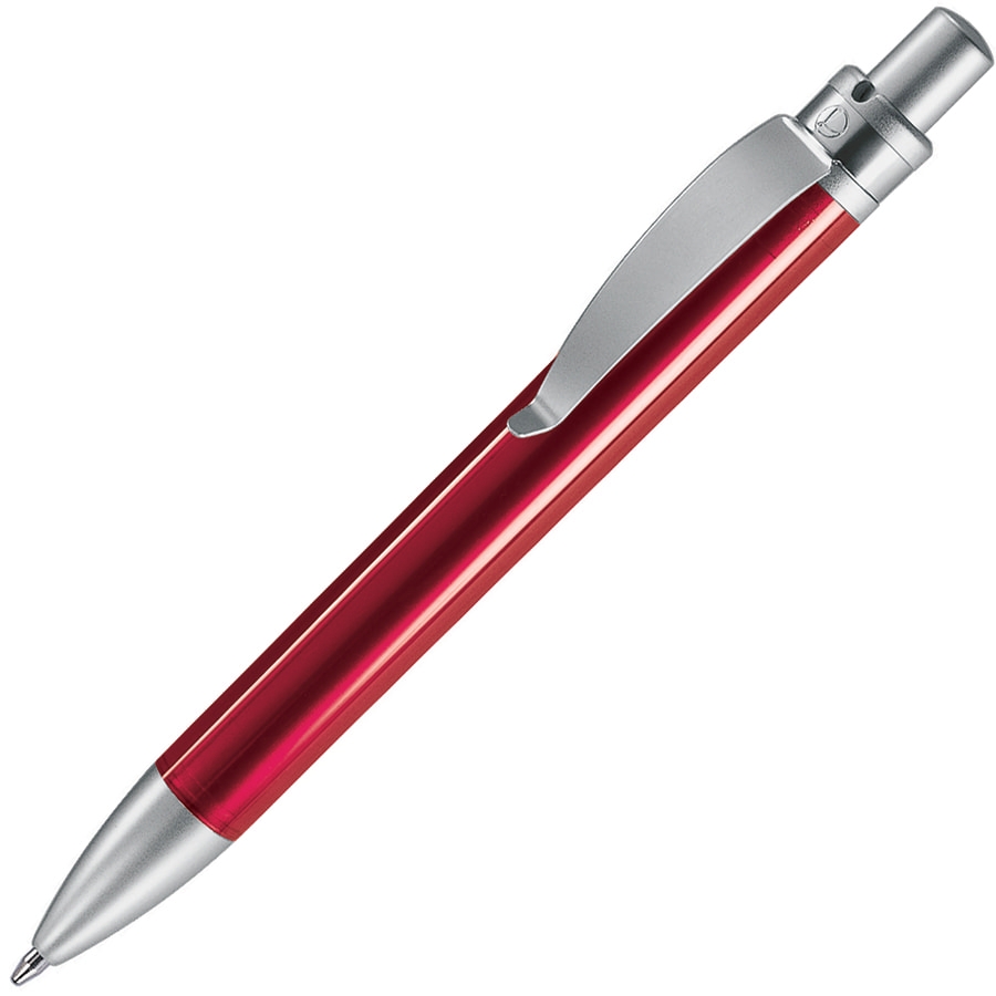 FUTURA, ручка шариковая, красный/хром, пластик/металл, красный, пластик, металл