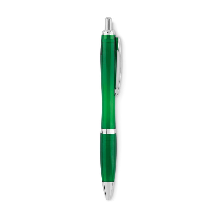 Ручка шариковая, прозрачно-зеленый, rpet