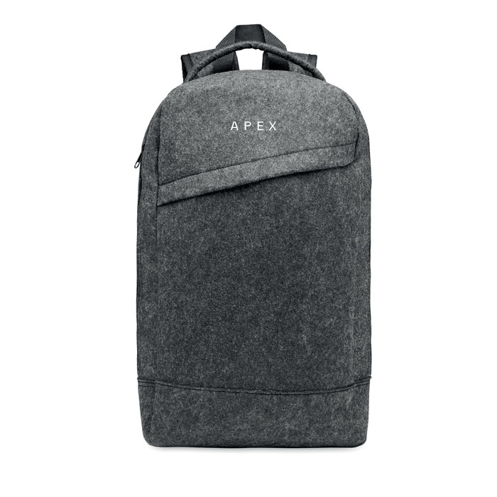 Рюкзак для ноутбука, серый, флис