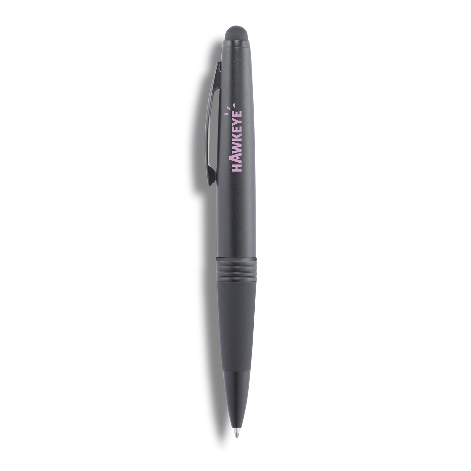 Ручка-стилус 2 в 1, черный, нержавеющая сталь