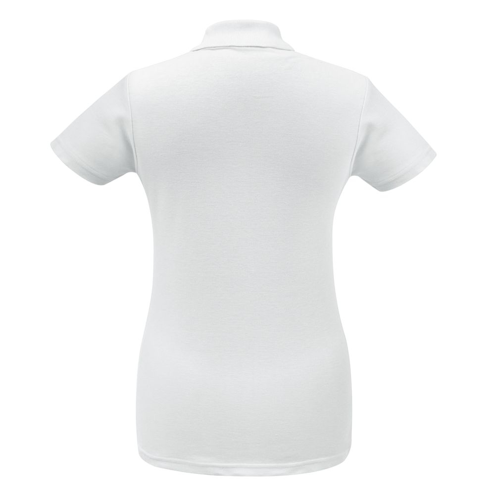 Рубашка поло женская ID.001 белая, белый, хлопок