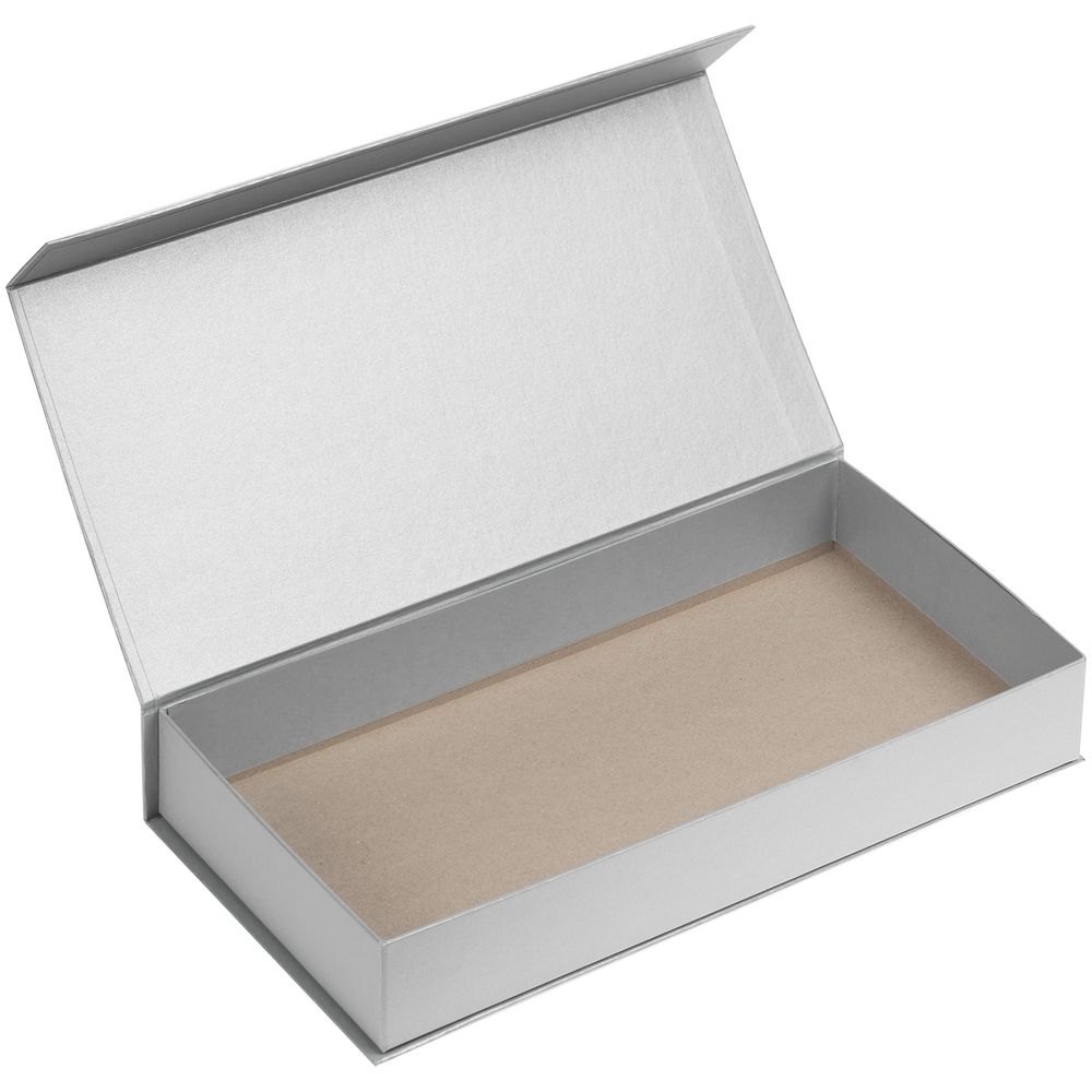 Коробка Planning, серебристая, серебристый, картон
