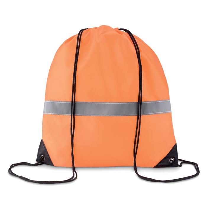 Рюкзак светоотражающий, неоновый оранжевый цвет, полиэстер