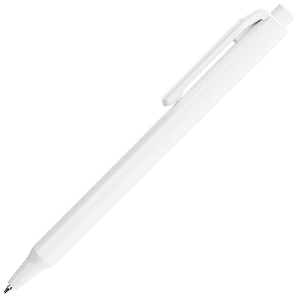 Ручка шариковая Pigra P04 Polished, белая, белый
