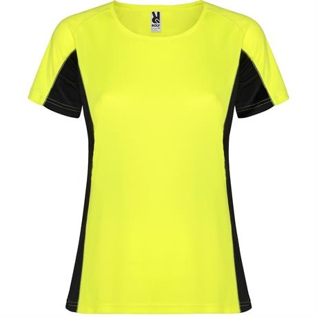 Спортивная футболка SHANGHAI WOMAN женская, ФЛУОРЕСЦЕНТНЫЙ ЖЕЛТЫЙ/ЧЕРНЫЙ 2XL, флуоресцентный желтый/черный