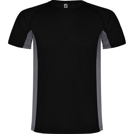 Спортивная футболка SHANGHAI мужская, ЧЕРНЫЙ/ТЕМНЫЙ ГРАФИТ 2XL, черный/темный графит