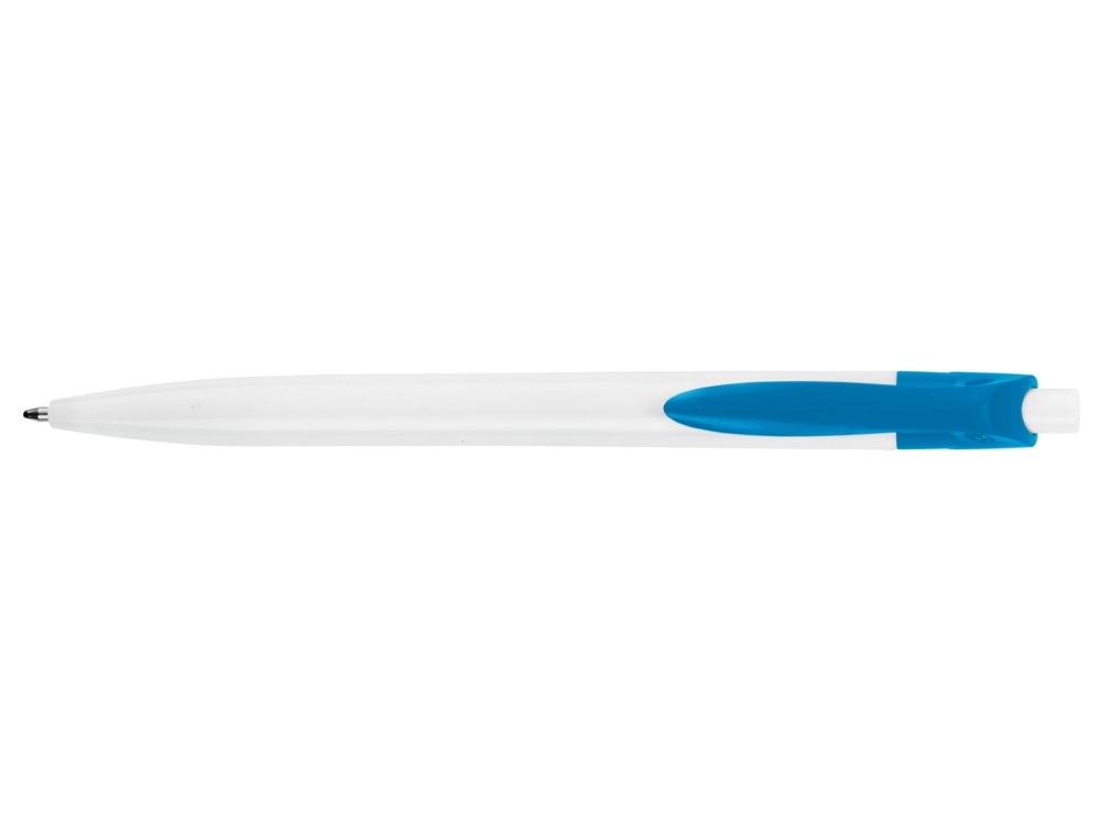 Ручка пластиковая шариковая «Какаду», белый, голубой, пластик