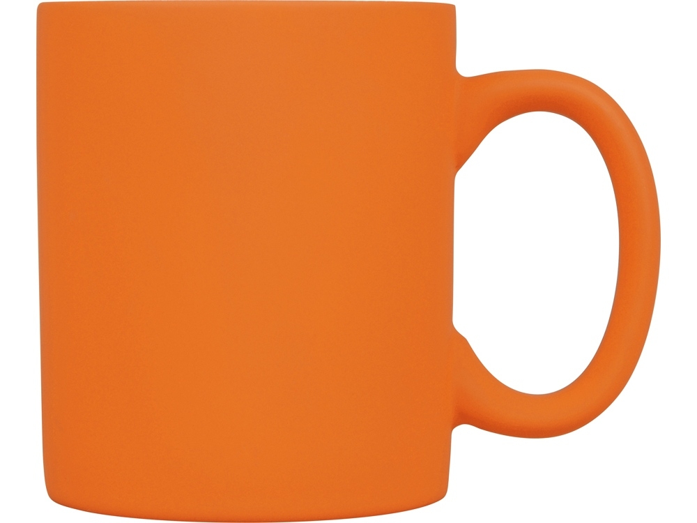 Кружка с покрытием soft-touch «Barrel of a Gum», оранжевый, soft touch