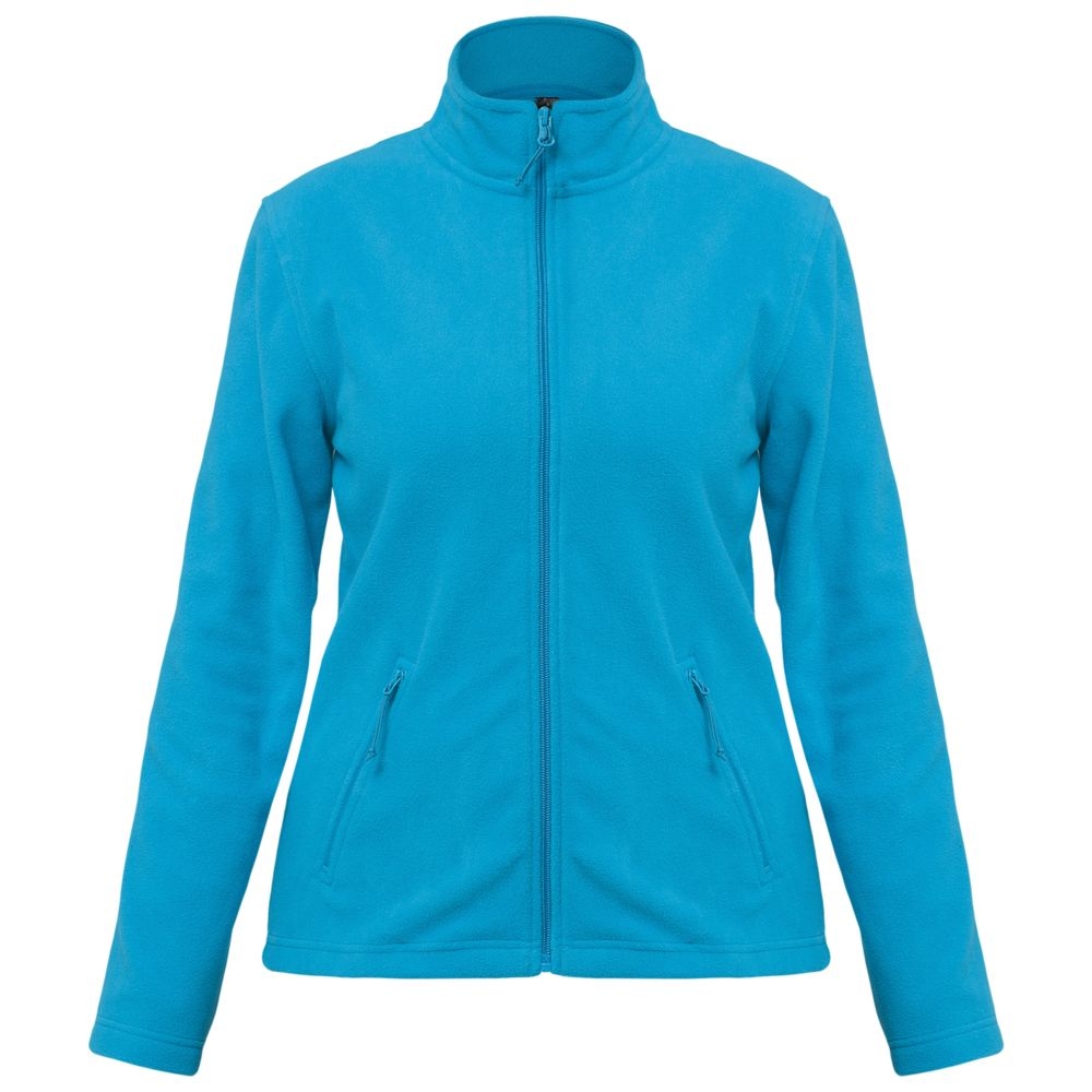 Куртка женская ID.501 бирюзовая, бирюзовый, полиэстер 100%, плотность 280 г/м²; флис (микрофлис)