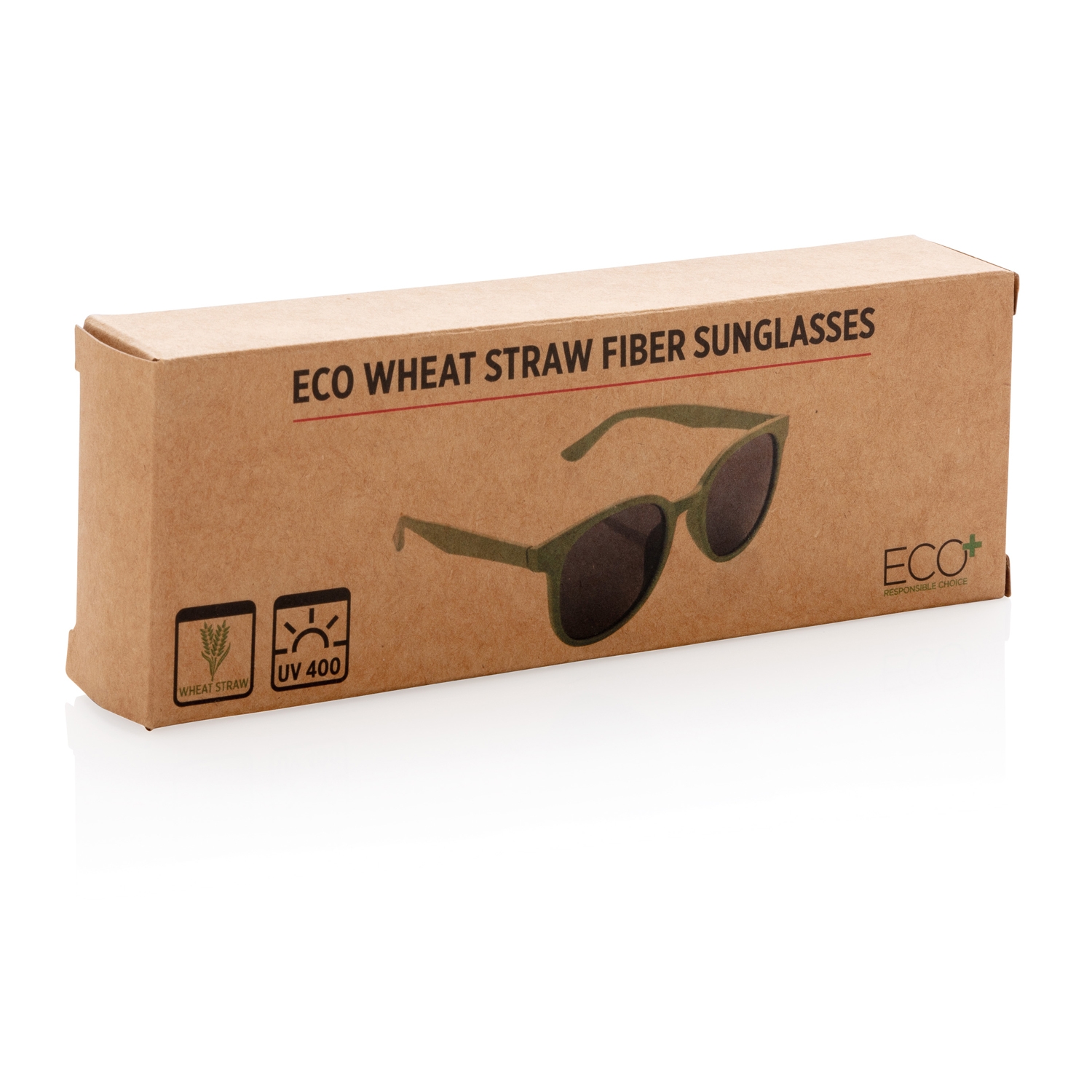 Солнцезащитные очки ECO, зеленый, волокно пшеничной соломы; pp