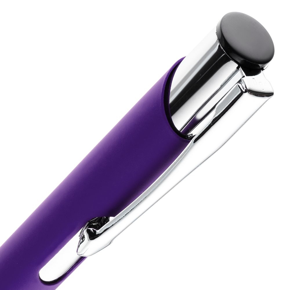 Ручка шариковая Keskus Soft Touch, фиолетовая, фиолетовый
