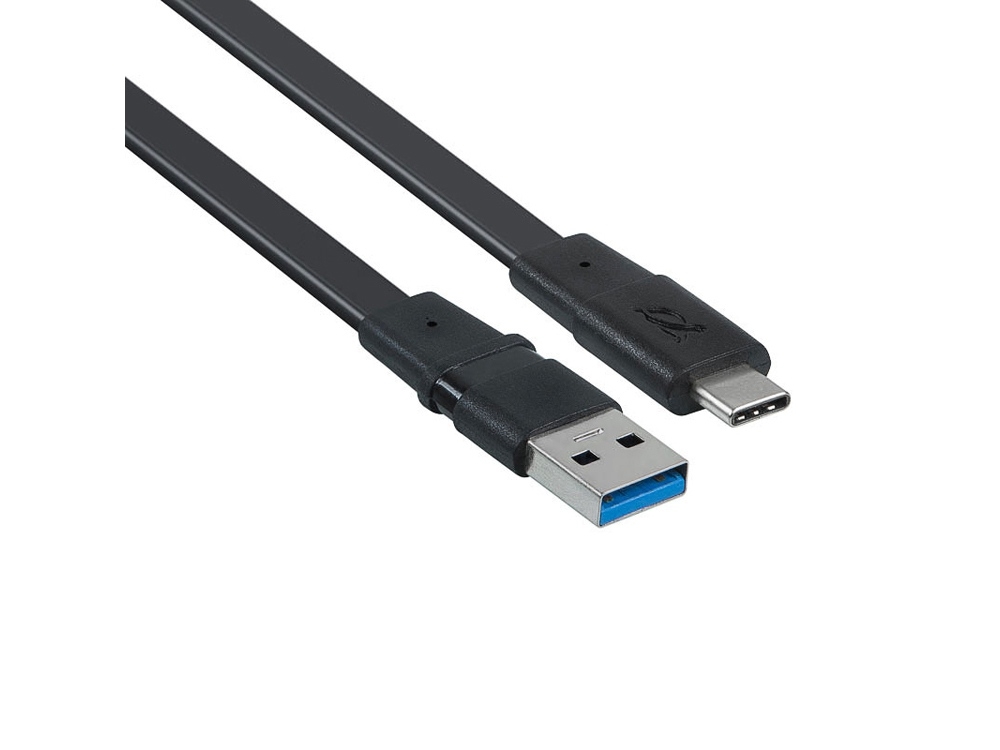Кабель USB Type C 3.0 – Type A 1,2 м, черный, пвх