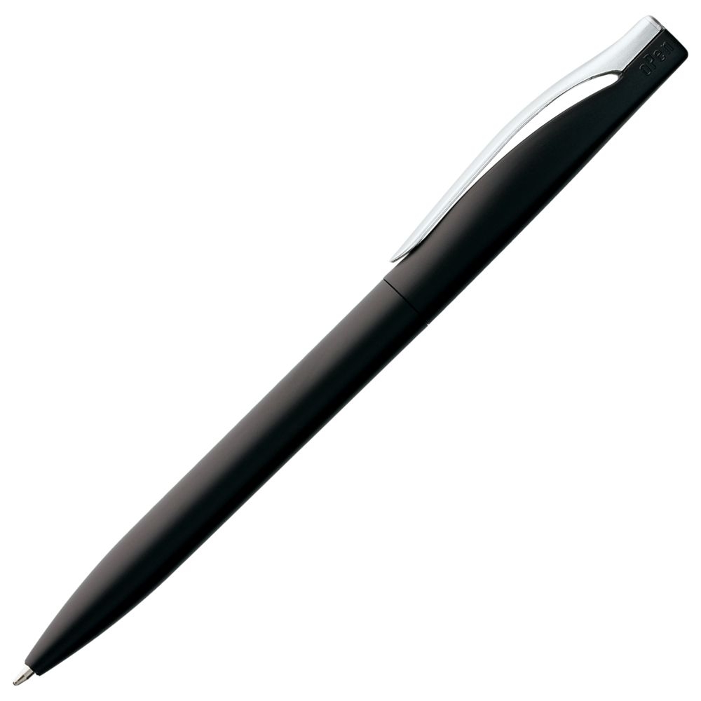 Ручка шариковая Pin Silver, черный металлик, черный, пластик