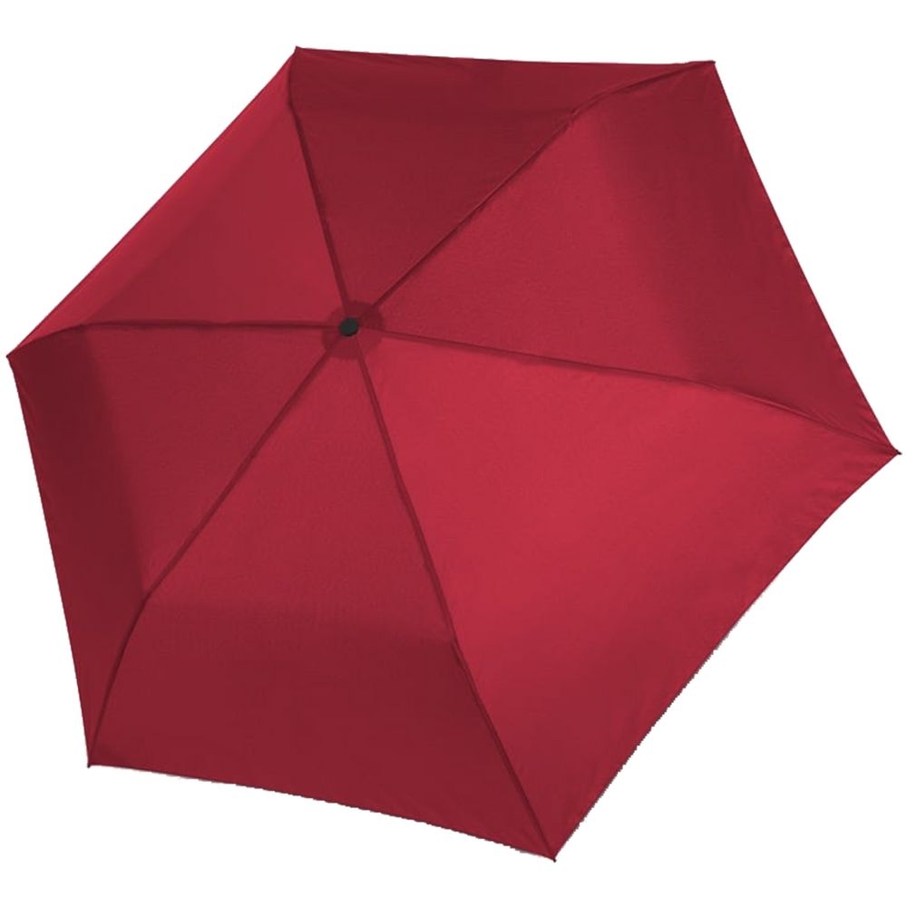 Зонт складной Zero 99, красный, красный, купол - эпонж, 190t; рама - алюминий; спицы - карбон, алюминий; ручка - пластик