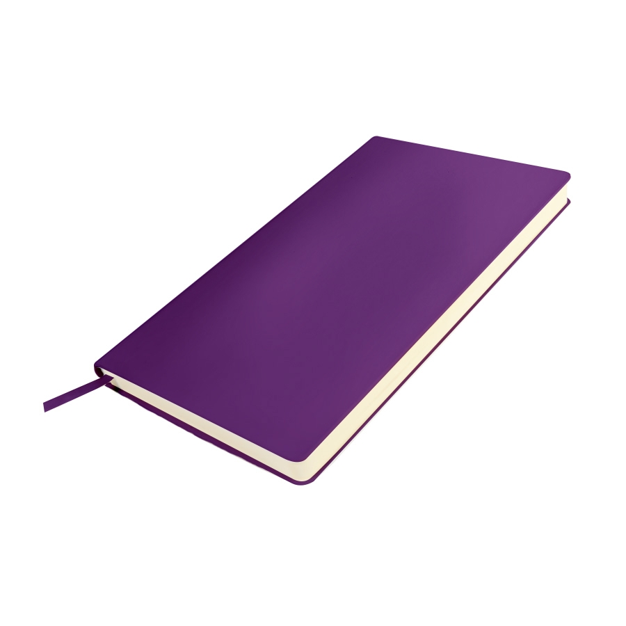 Бизнес-блокнот SMARTI, A5, фиолетовый, мягкая обложка, в клетку, фиолетовый, pu материал/искусственная кожа
