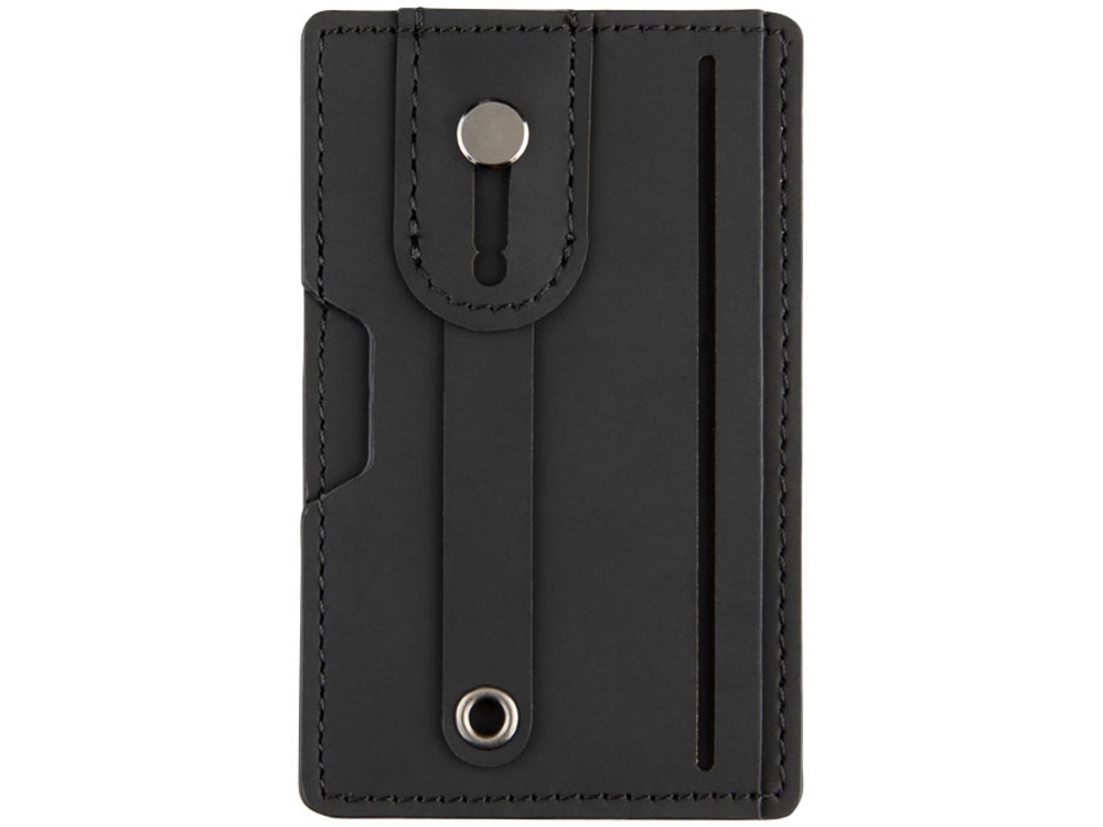 Бумажник для телефона с защитой RFID, черный, кожзам