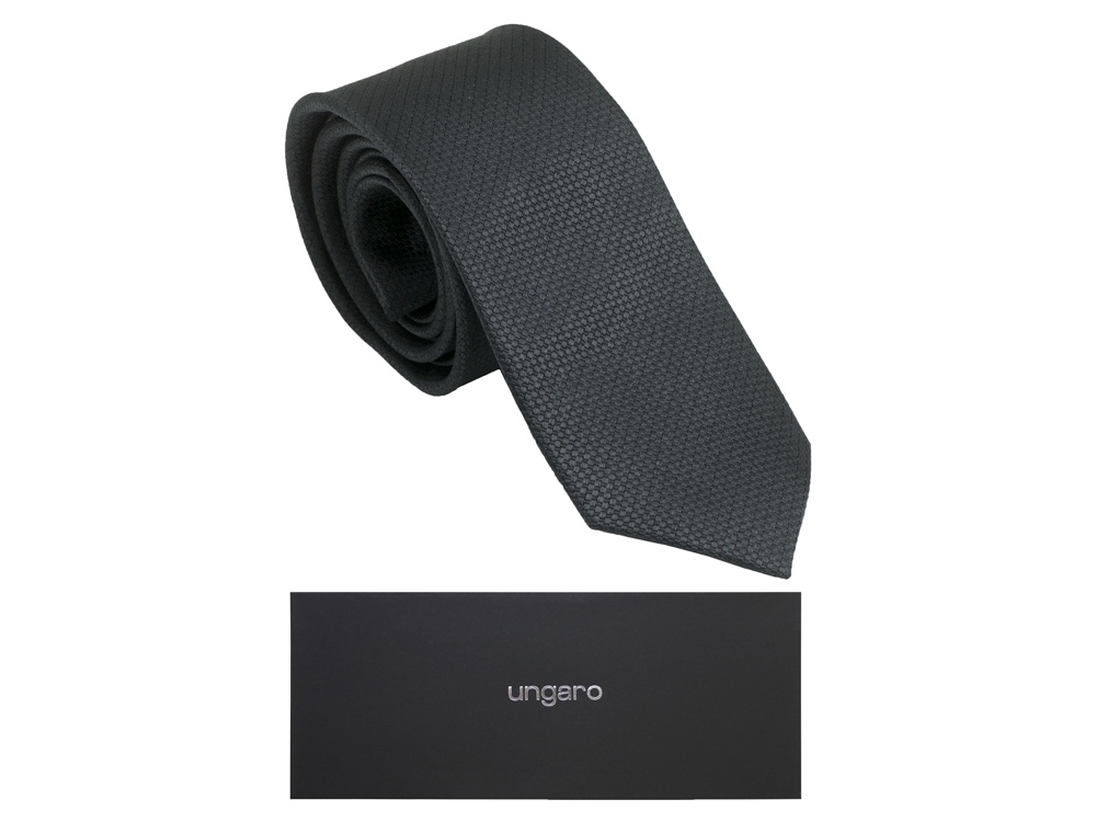 Шелковый галстук Uomo, серый, шелк