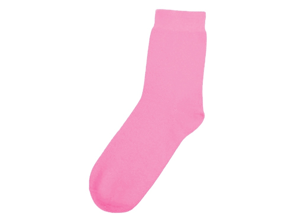 Носки однотонные «Socks» мужские, розовый, пластик, эластан, хлопок