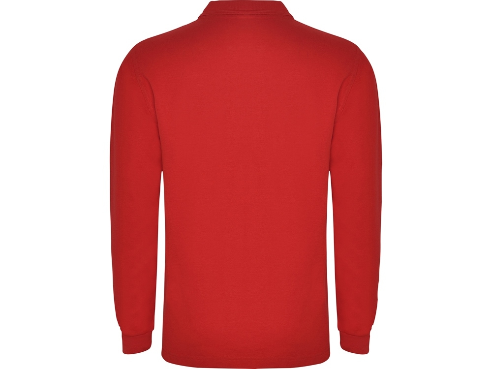 Рубашка поло «Carpe» мужская с длинным рукавом, красный, полиэстер, хлопок