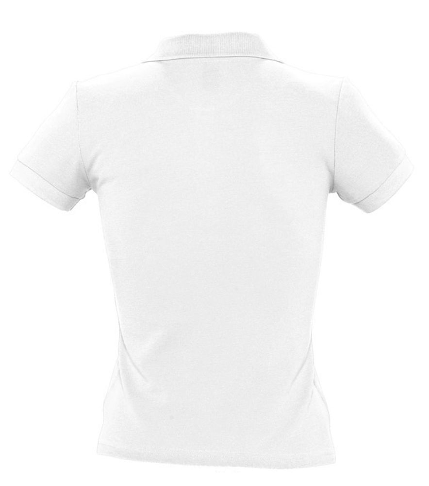 Рубашка поло женская People 210, белая, белый, хлопок