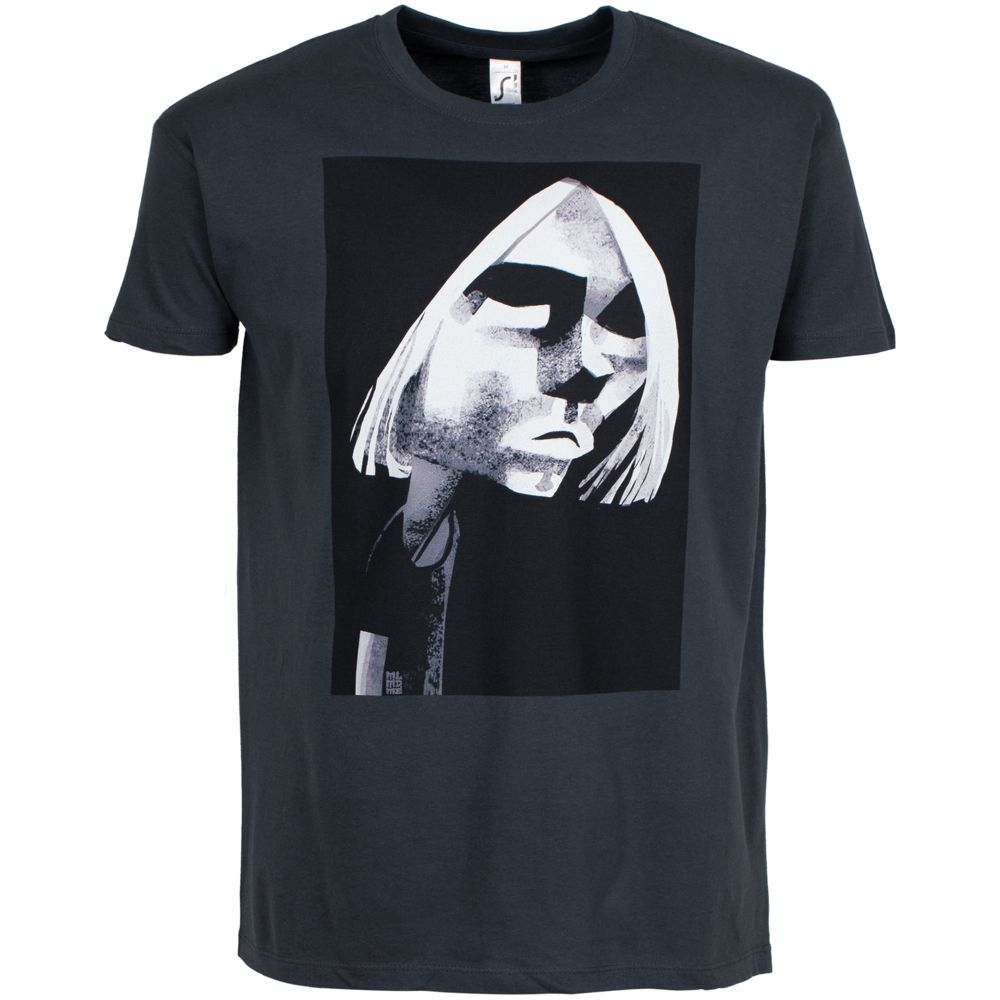 Футболка «Меламед. Kurt Cobain», темно-серая, серый, хлопок