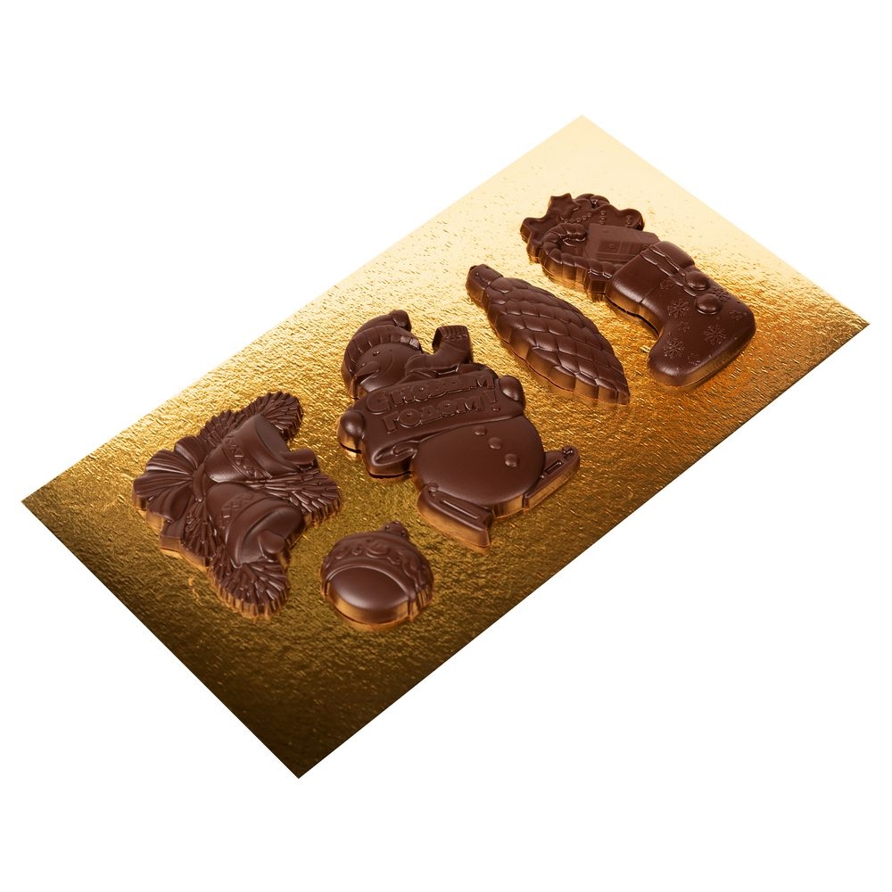 Набор фигурного шоколада Choco New Year на заказ, шоколад; картон