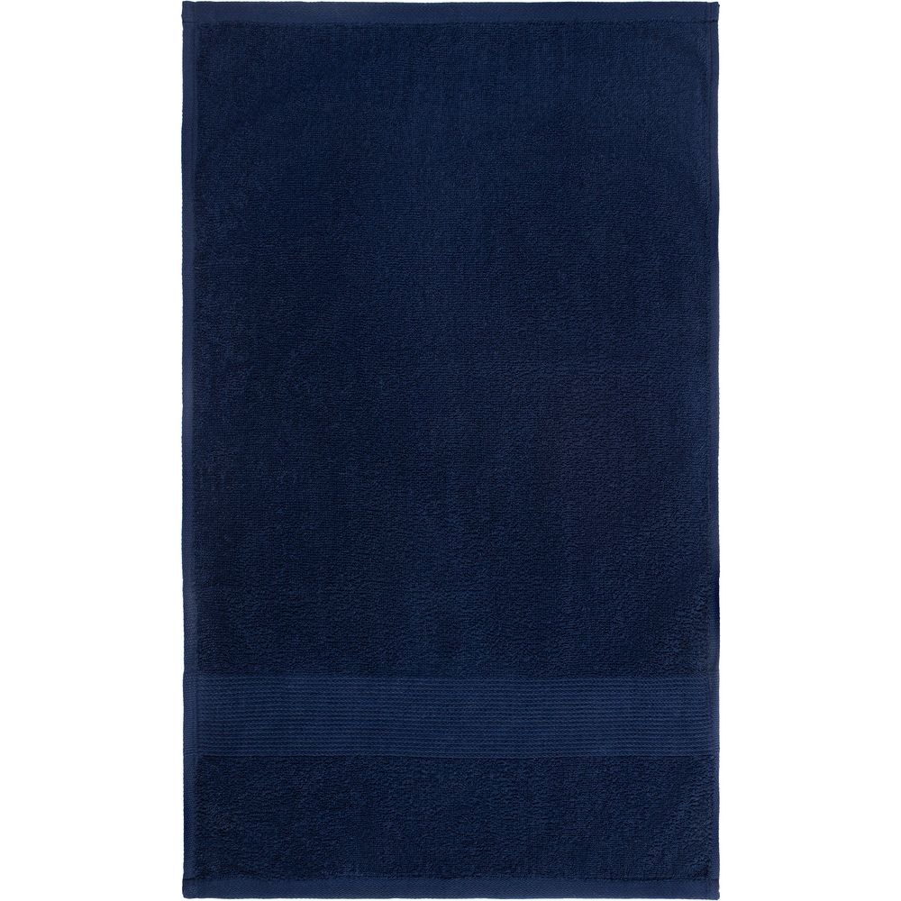 Полотенце махровое «Тиффани», среднее, синее (спелая черника), хлопок