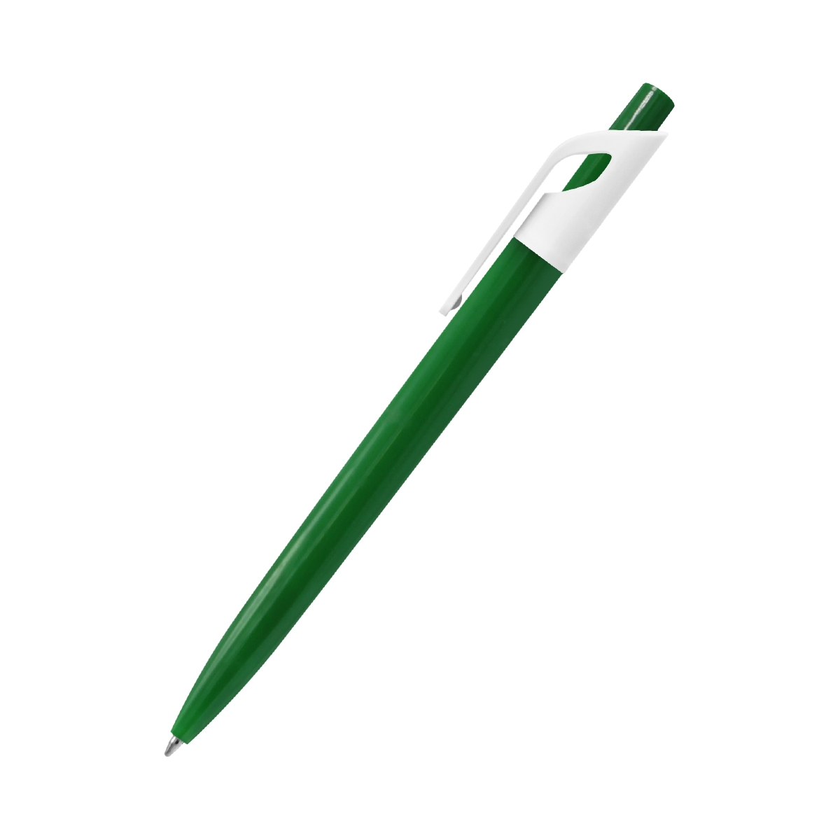 Ручка пластиковая Bremen, зеленая, зеленый
