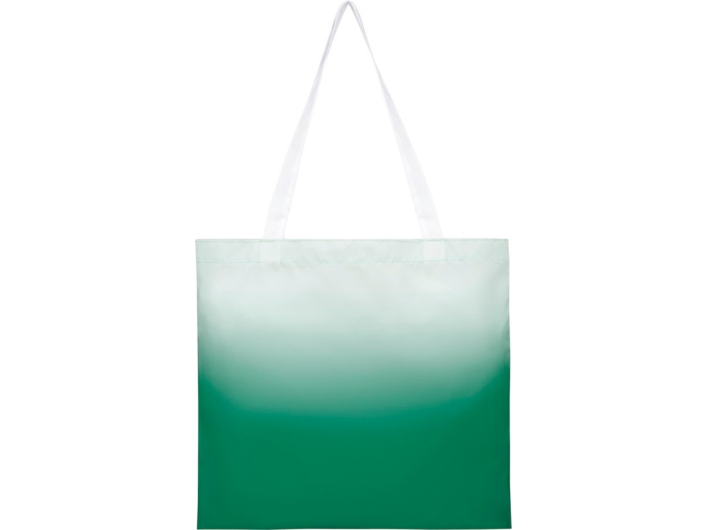 Эко-сумка «Rio» с плавным переходом цветов, зеленый, полиэстер